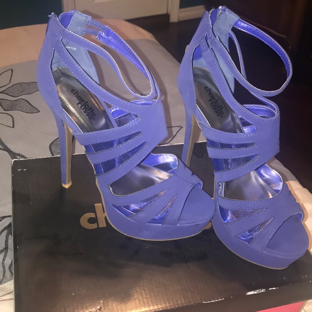 Charlotte Russe Coral Blue Nubuck Pu “Jacklyn-112”